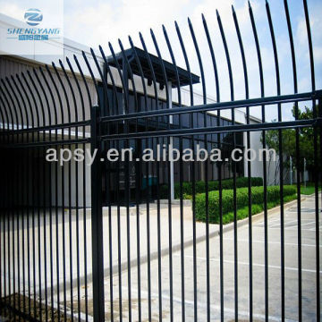 Commercial decorative steel fence