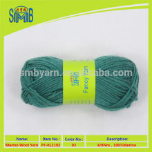 Oeko-Tex latest products in market hand knitting wool yarn classic 4 ply 100% merino wool yarn