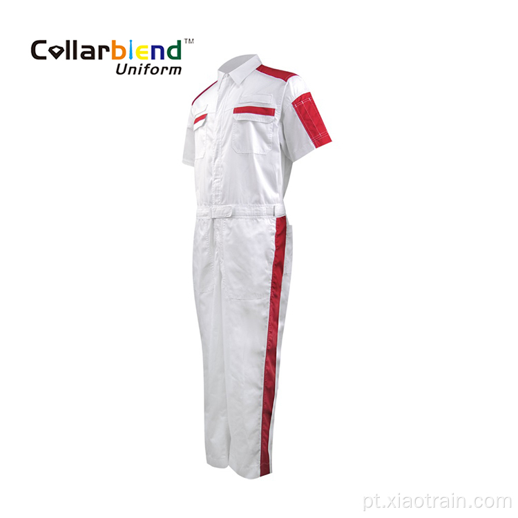 Roupa de trabalho geral de mecânico branco OEM