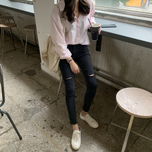 2019 Korean slim jeans for women