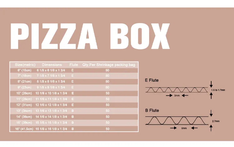 Bdl Factory Price Corrugated Mailer Kraft Pizza Box, Small Cardboard Shipping Boxes for Pizza