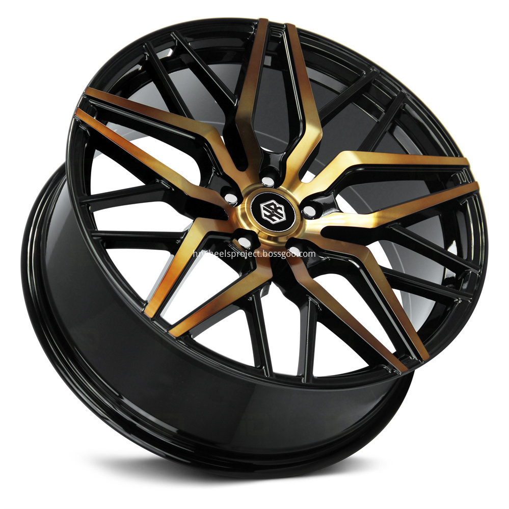 H R Tech Wheels Hr0303 Black Machined Bronze Face Angle