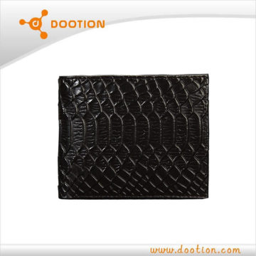 genuine snake leather wallet for men with short style