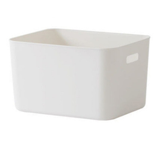 Storage Box Durable Plastic Storage Organizing Container Plastic White Storage Box for Home and Office