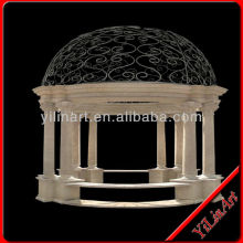 Stone Gazebo,Column Gazebo,Garden Gazebo With Iron Top (YL-G005)