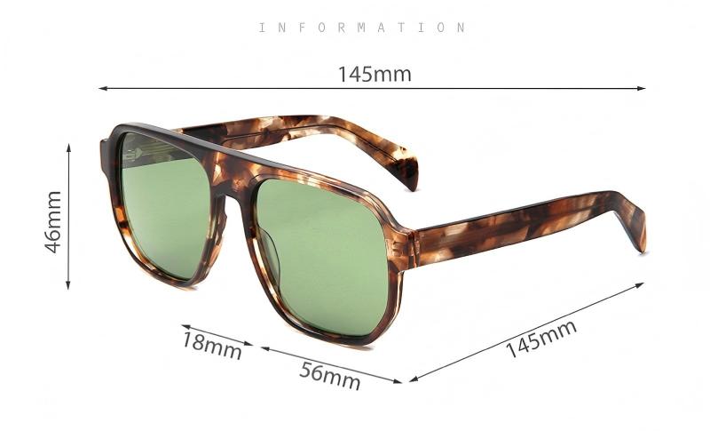 Mellume Vintage Oversized Flat-Top Aviator Sunglasses ME2094 size Mellume Vintage Oversized Flat-Top Aviator Sunglasses ME2094 size