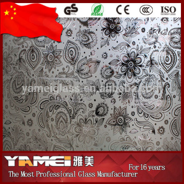 Good quality acid etched titanium glass mirror