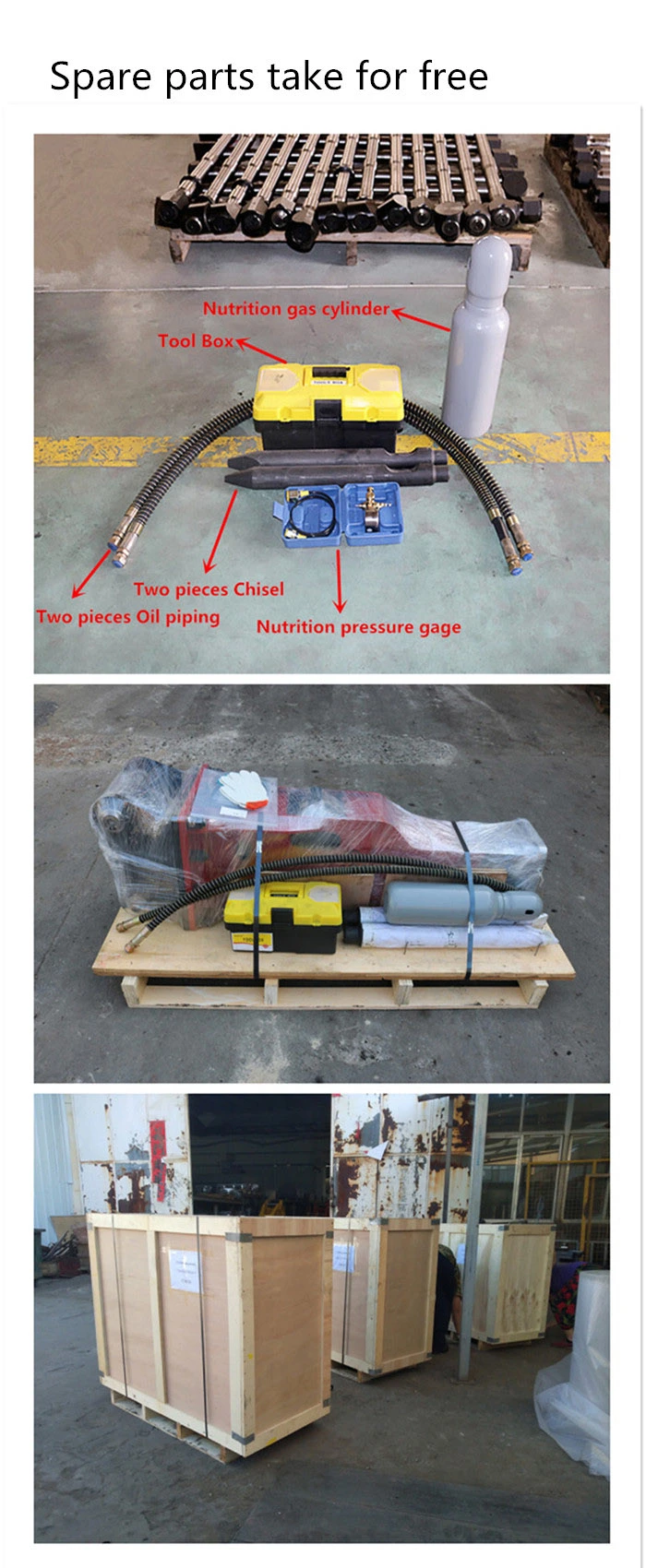 OEM Logo Print Sb30 53mm Excavator Hammer Breaker