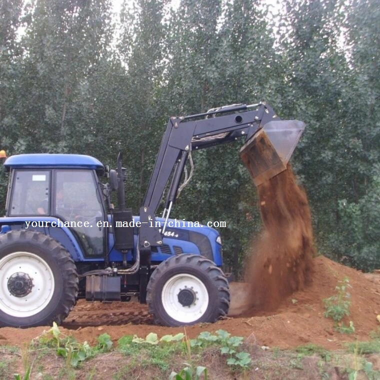 Africa Hot Sale Tz08d 55-75HP Agricultural Wheel Farm Tractor Mounted Front End Loader with Standard Bucket