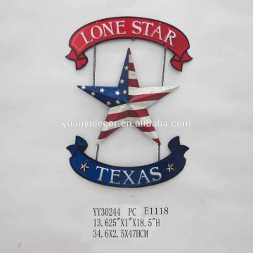 NEW TEXAS STAR SIGN,TIN SIGN,METAL SIGN