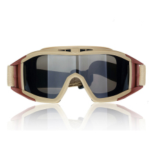 Tactical Surplus Goggles: USOM 3 Lens TPU Frame Shooting Sunglasses Safety Goggles