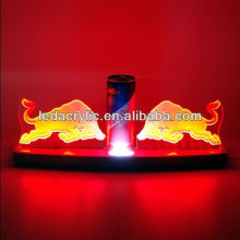 2013 Newest Tabletop edge lit sign base for red bull energy drink