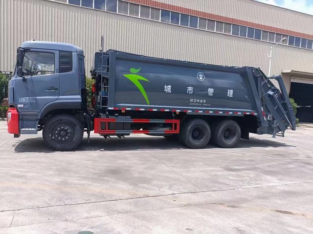 Dongfeng 20m3 6*4 شاحنة ضاغط القمامة ضاغط