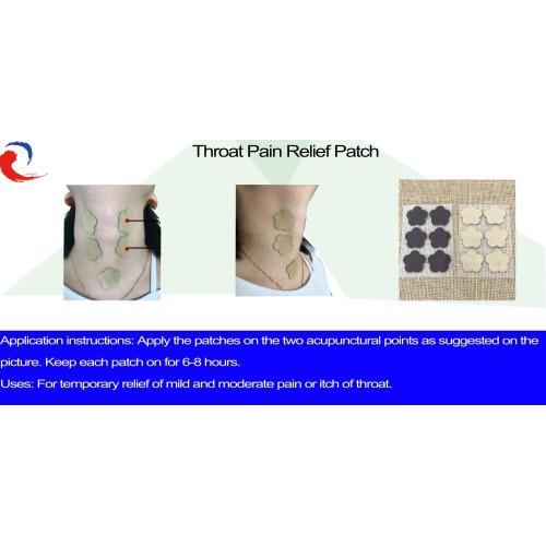 喉の痛みのためのパッチ