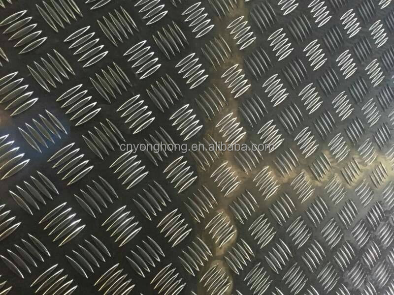 Diamond Pattern Five Bar Pattern Aluminum Checkered Plate Used For Truck Floor