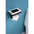 Stainless Steel Toilet Paper Roll Holder With Shelf