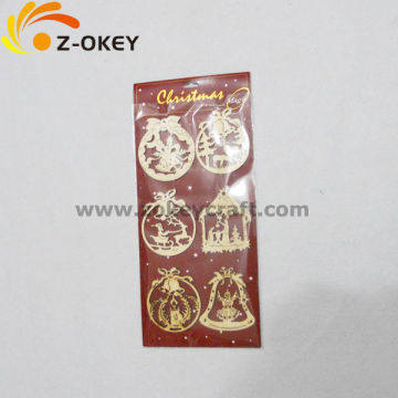 Wooden laser carving Christmas decoration set