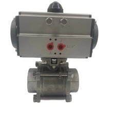 Pneumatic Ball Valve 3PC Threaded BSPT NPT
