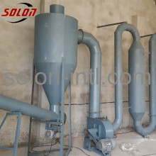 Air flow pipe wood sawdust dryer
