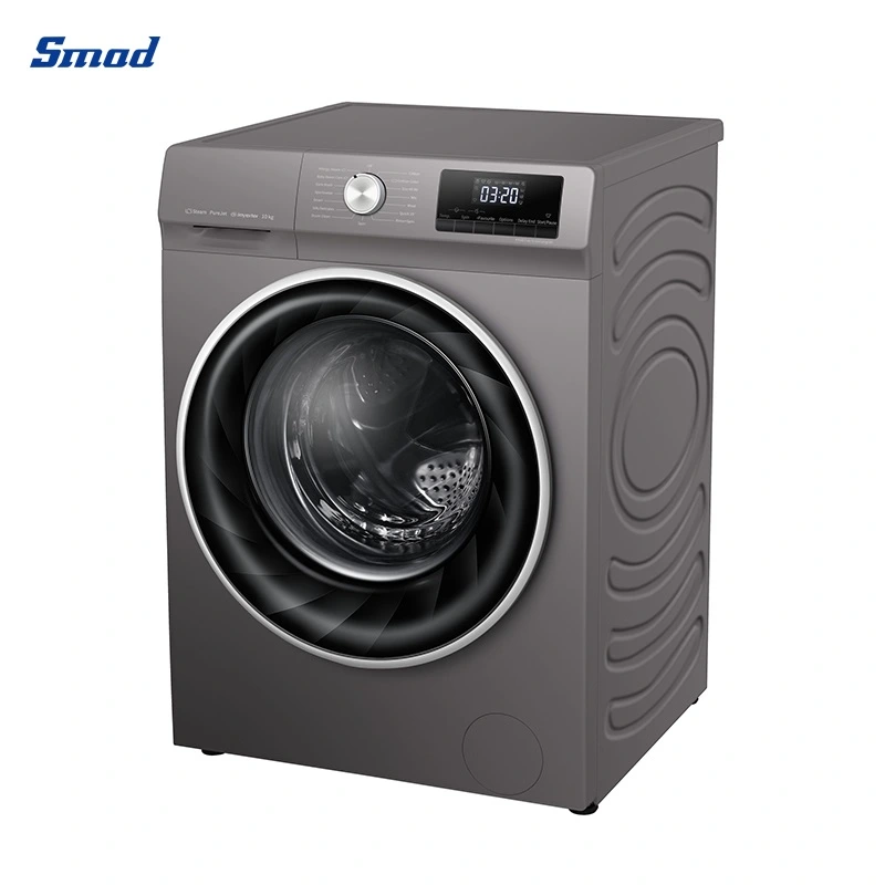 9kg Titanium Crystal Grey Home Front Loading Automatic Washing Machine