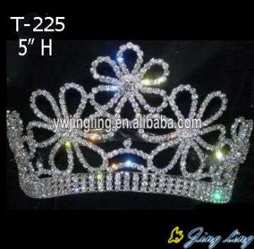 Hot sale pageant Crown Flower Shape