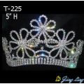 Hot sale pageant Crown Flower Shape