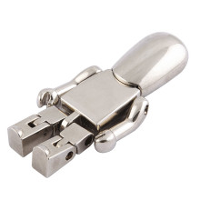 Metal Golden Robot Shape USB Flash Drive Robot USB Flash Disk