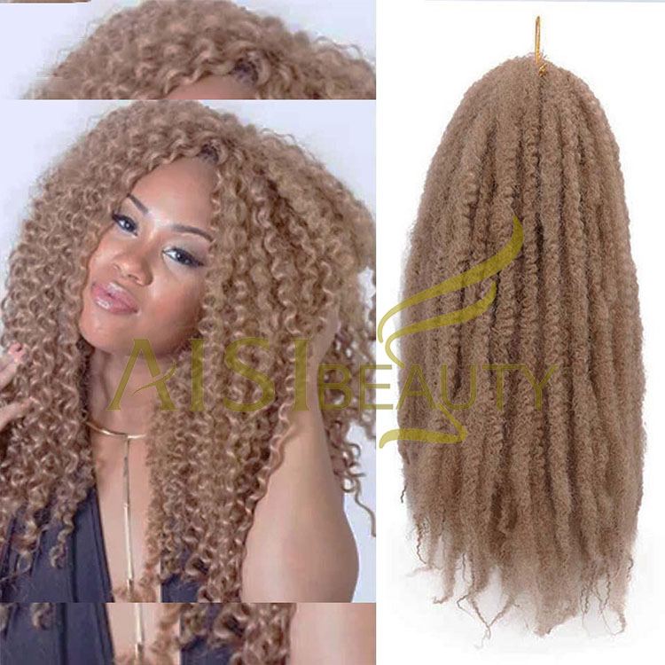 Aisi Beauty Wholesale Multi Color Soft Afro Kinky Marly Braiding Hair Extensions Crochet Hairpiece Synthetic Braiding Hair
