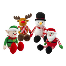 Christmas Plush Toys: Moose, Snowman, and Santa Claus Stuffed Gifts