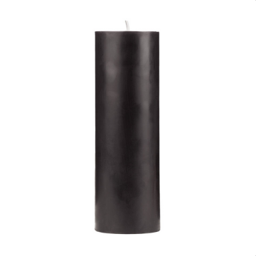 Black color magic pillar candles