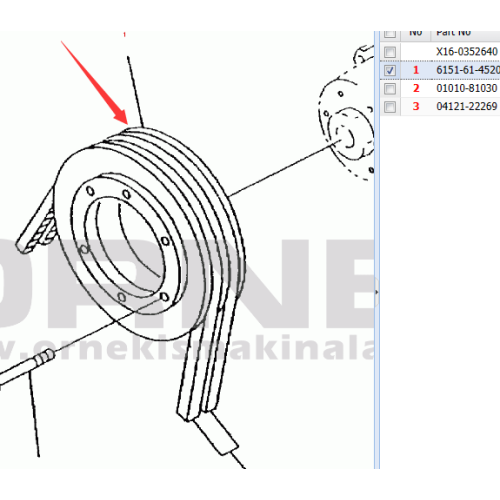 PC200-8 Belt Tensioner 6754-61-4110 Excavator Suku Cadang Excavator