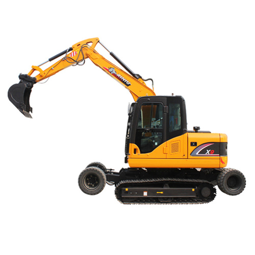 8 ton excavator X9 Rhinoceros crawler excavator with tire