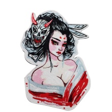 custom embroidery pattern sewing iron-on patches for clothes