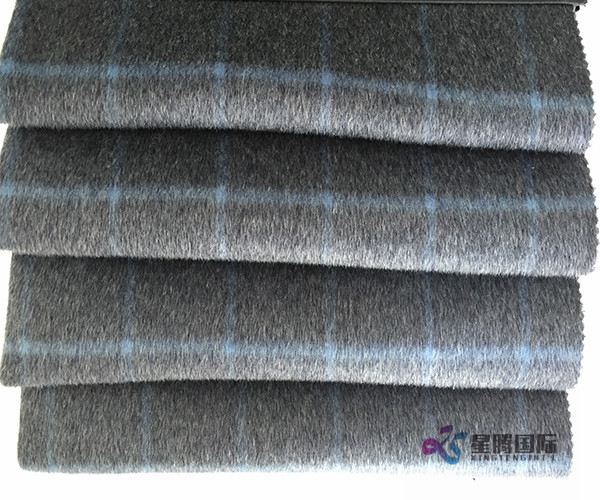 100% Wool Plaid Fabric For Suiting Clothing