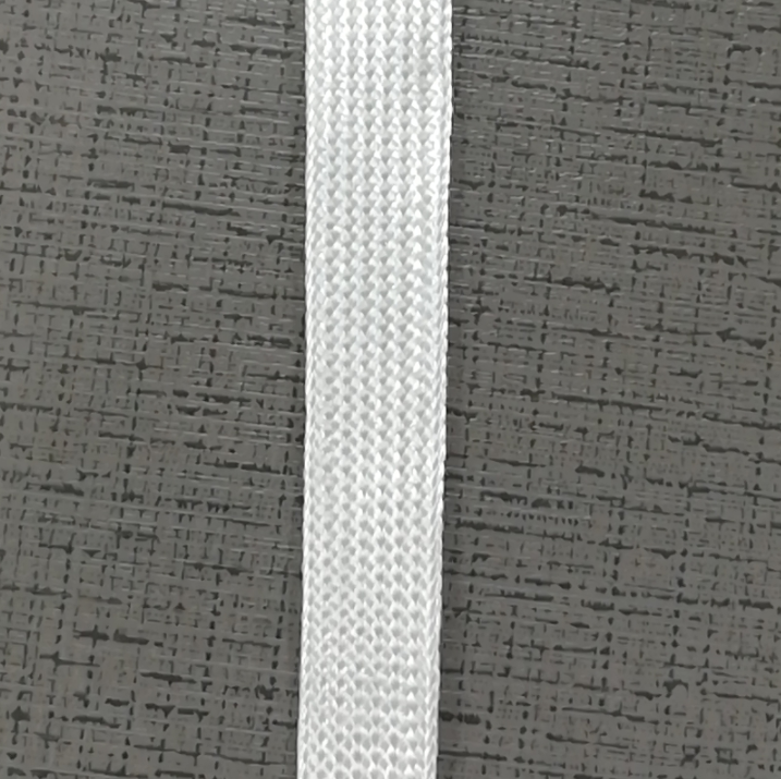 Oil Proof Pure White Cotton Braided Sleeve