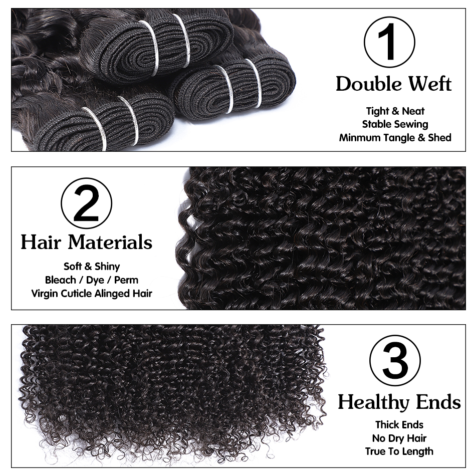 Double Drawn Indian Remy Kinky Curly Human Hair Weave Extension In Bulk,Buy Bulk Hair Weave For Sale In Zambia
