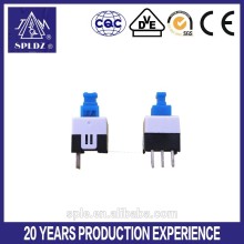 single row 3 pin push lock switch 7*7
