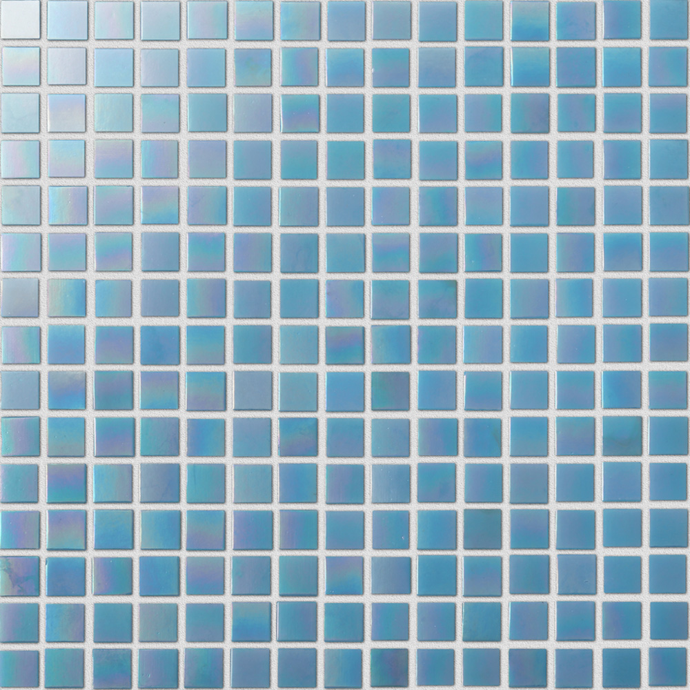 Exterior Decor Mosaic Art Swimming Pool Blue Tile