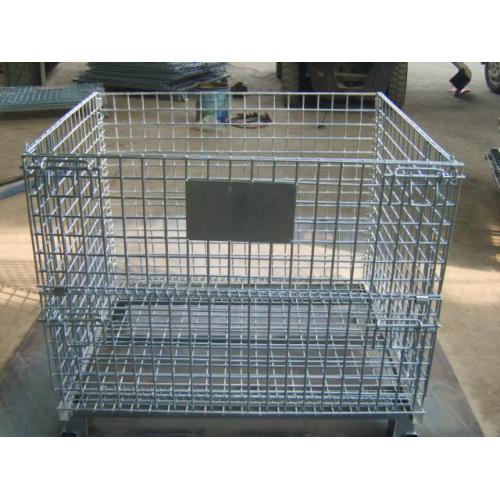 whole sale price foldable collapsible steel storage cage