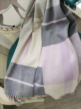 First class thick-style classic check cashmere shawl