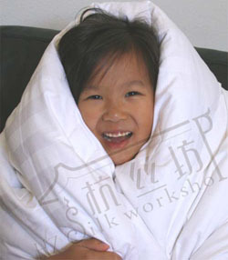 silk quilt for child