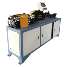 Metal tube straightening machine