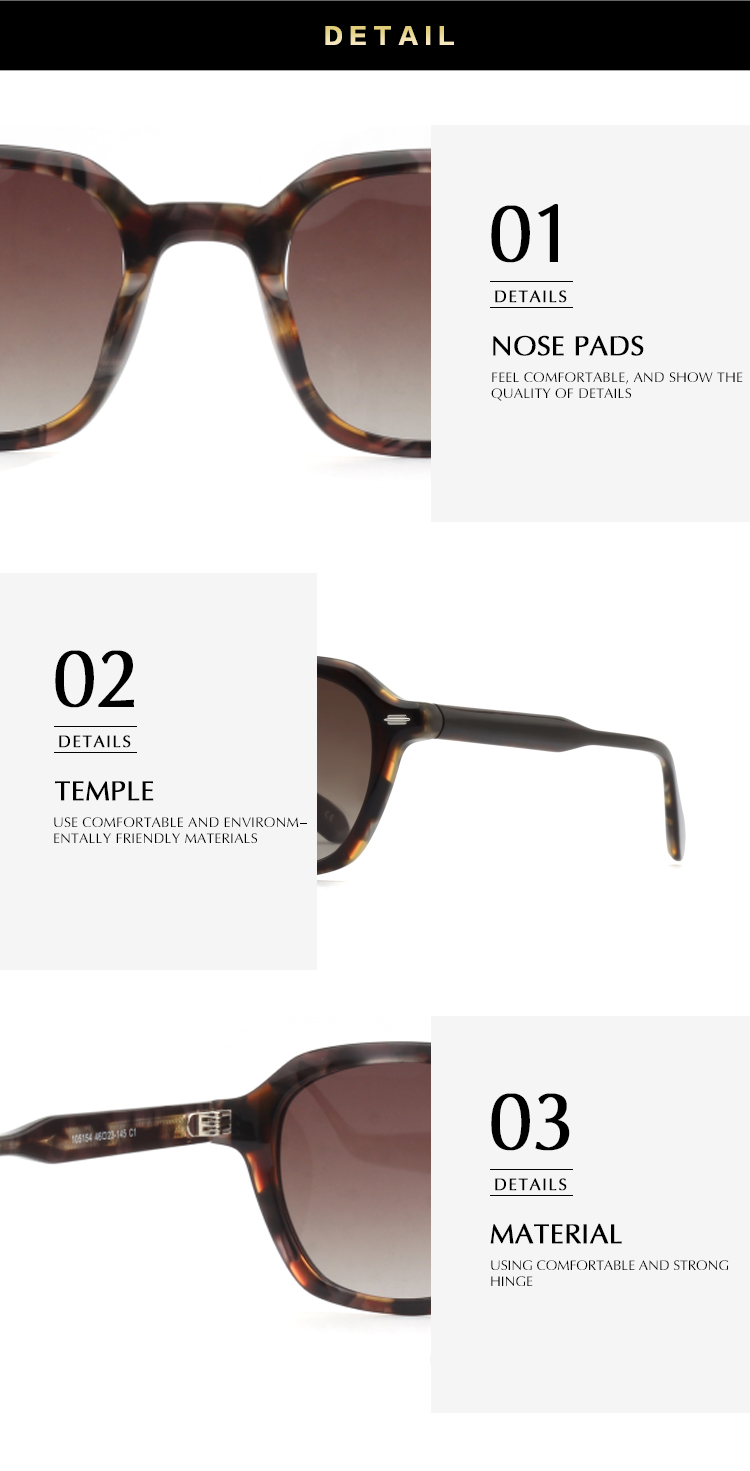 Luxury Biodegradable Acetate Polarized Shades Sunglasses
