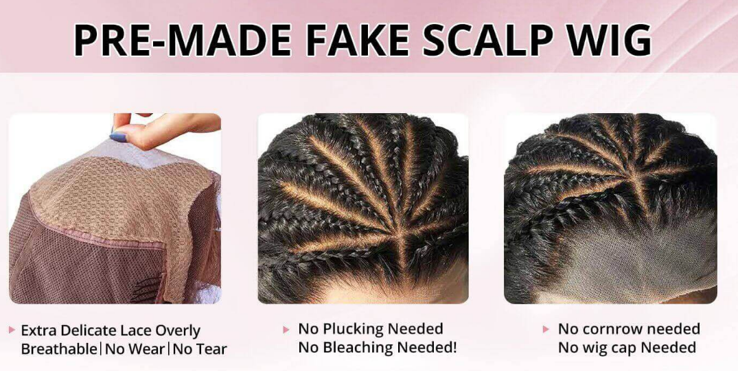 New Method Premade Fake Scalp Human Hair Lace Front Wigs Pre plucked Brazilian Deep Curly Amazon Wigs Glueless Lace Wigs