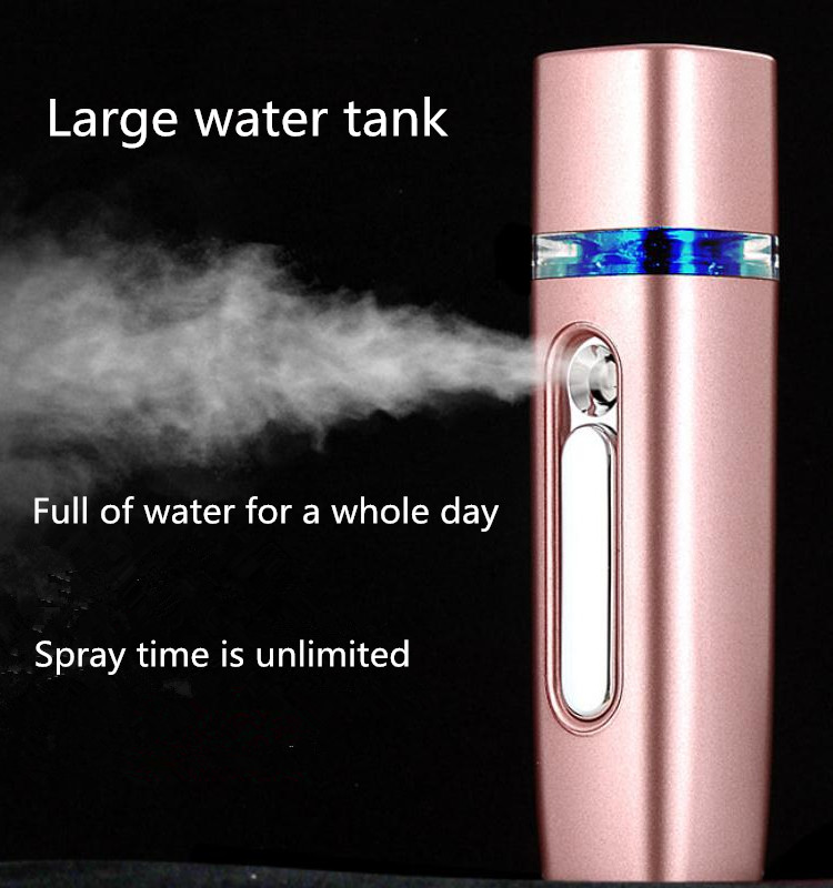 New rechargeable skin care humidifier spray water meter