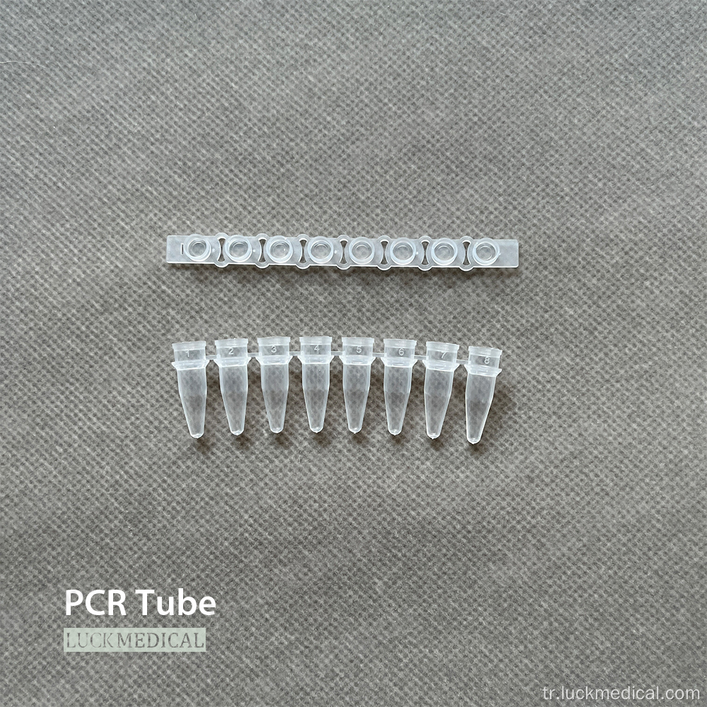 Plastik PCR şerit tüp santrifüj