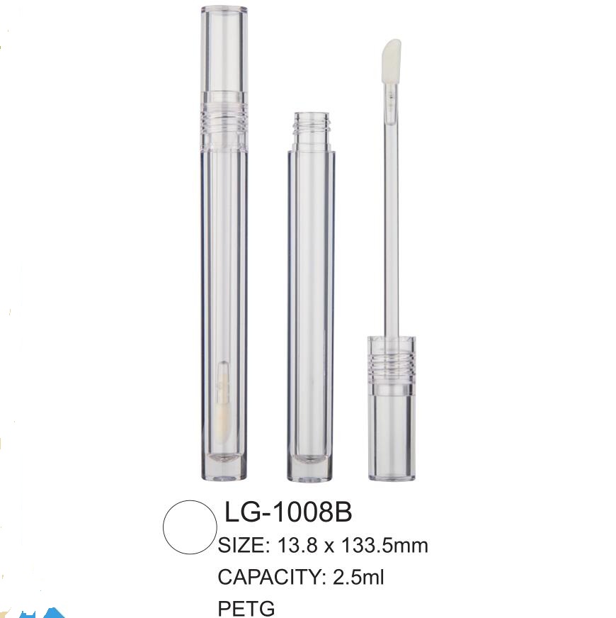 Round Customized Plastic Empty Lipgloss Tube Bottle