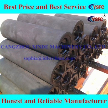 OEM export conveyor belt roller / rubber roller