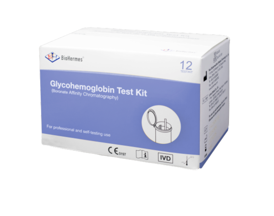 BioHermes Handheld glicosilado Kit de teste de hemoglobina