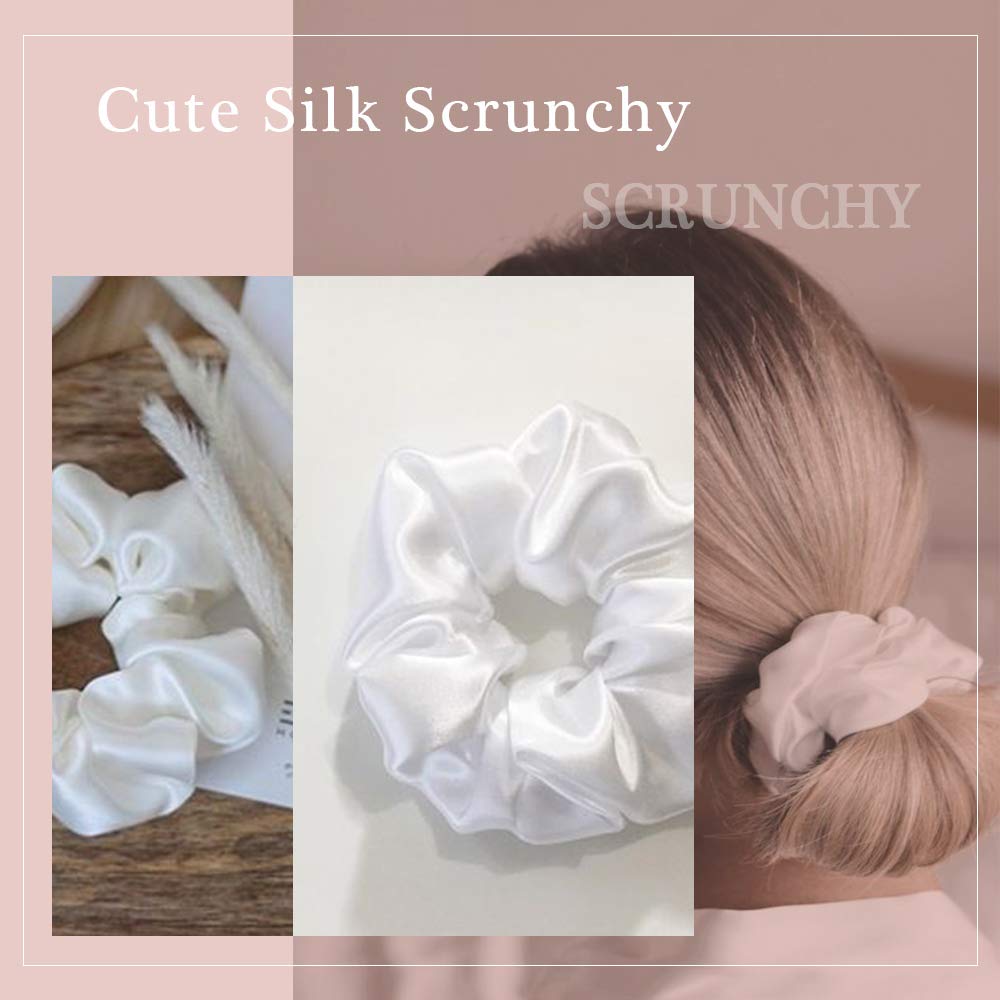 100% Silk Scrunchie Hair scrunchies